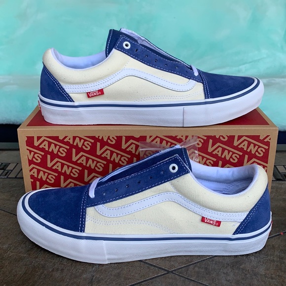 VANS OLD SKOOL PRO SLY NAVY/CLASSIC WHITE MENS - Picture 2 of 15
